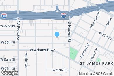 Map image of the property - 1168 1/2 W 24th St