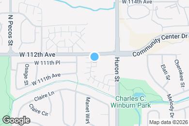 Map image of the property - 960 W 112th Ave