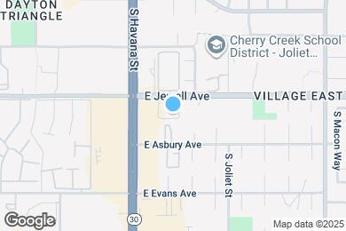 Map image of the property - 10578 E Jewell Ave