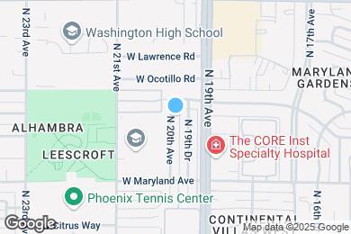 Map image of the property - 6651 N 20th Ave