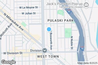 Map image of the property - 1324 N Bosworth Ave