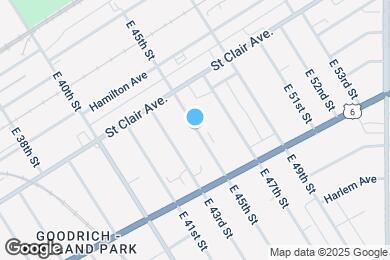 Map image of the property - 1396 E 45th St