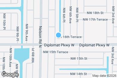 Map image of the property - 626 NW 16th Terrace