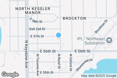 Map image of the property - 5634 N Rural St