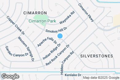 Map image of the property - 1018 Rock Canyon Dr