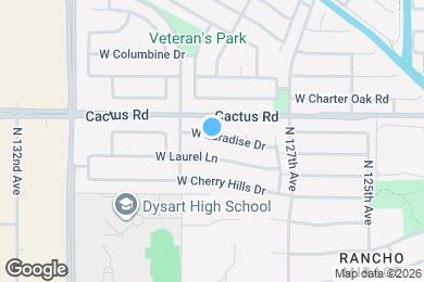 Map image of the property - 12833 W Paradise Dr