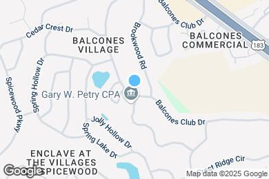 Map image of the property - 9006 Balcones Club Dr