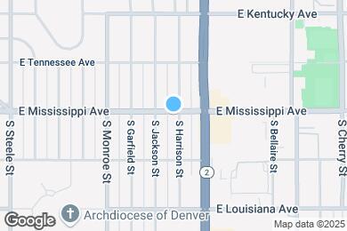 Map image of the property - 1105 S Harrison St