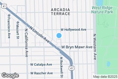 Map image of the property - 5630 N Rockwell St