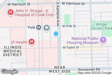 Map image of the property - 900 S Ashland Ave