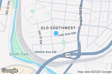 Map image of the property - 422 Woods Ave SW