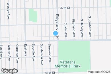 Map image of the property - 3838 Ridgeland Ave