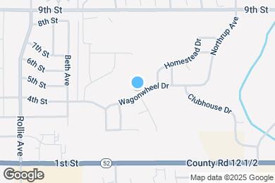 Map image of the property - 1647 Wagonwheel Dr