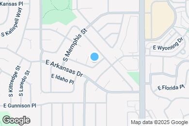 Map image of the property - 16533 E Wyoming Dr