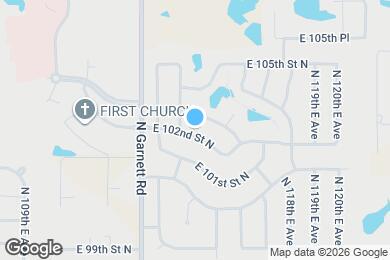Map image of the property - 11505 E 102nd St N