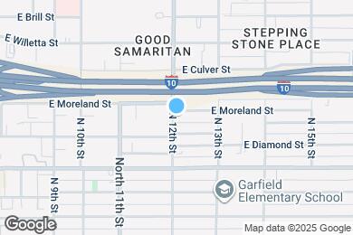 Map image of the property - 1201 E Moreland St