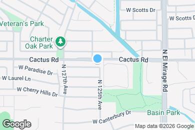 Map image of the property - 12506 W Shaw Butte Dr