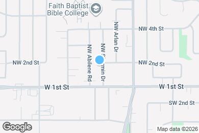Map image of the property - 202 NW Sharmin Dr