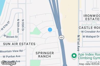 Map image of the property - 9255 W Brown St