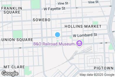 Map image of the property - 1115 W Lombard St