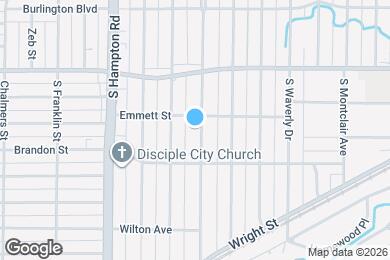 Map image of the property - 1215 S Oak Cliff Blvd
