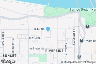 Map image of the property - Riverside Apartments