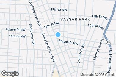 Map image of the property - 1444 Woodland Ave NW