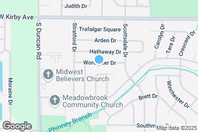 Map image of the property - 2607 Worcester Dr