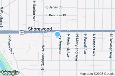 Map image of the property - Shorewood East Apartments