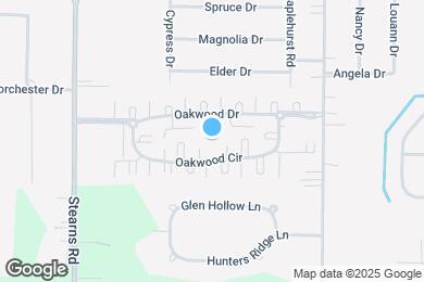 Map image of the property - Oakwood Apartments