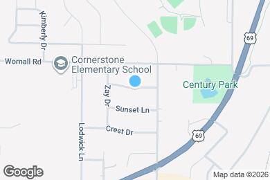 Map image of the property - 1709 Briarwood Ln
