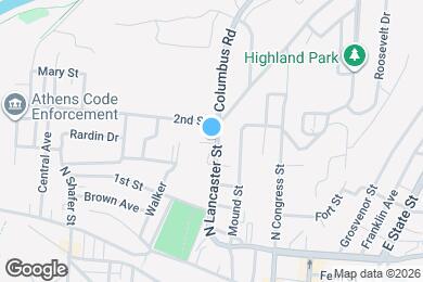 Map image of the property - 121 N Lancaster St