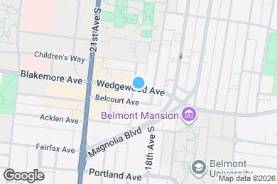 Map image of the property - 1819 Wedgewood Ave