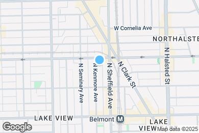 Map image of the property - 3343 N Kenmore Ave