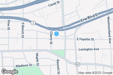 Map image of the property - 1611 E Fayette St