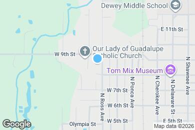 Map image of the property - 809 N Ross Ave