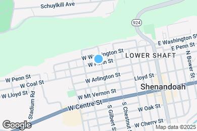 Map image of the property - 404 W Penn St