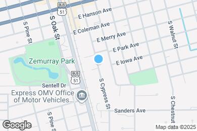 Map image of the property - 623 S Cypress St