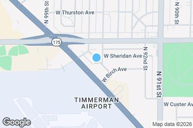 Map image of the property - 9515 W Beckett Ave