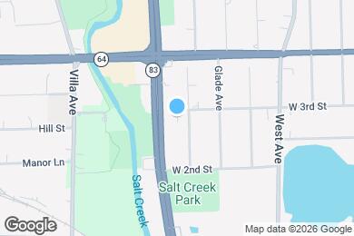 Map image of the property - 600 W 3rd St
