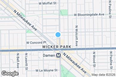 Map image of the property - 1640 N Damen Ave