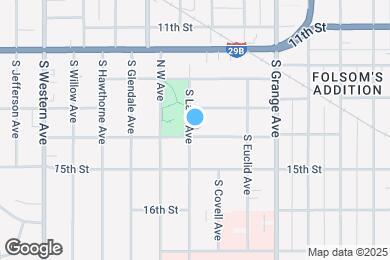 Map image of the property - 1330 W 14th St