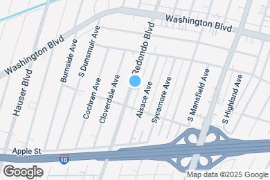 Map image of the property - 2218 S Redondo Blvd