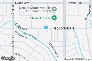 Map image of the property - 6200 E Iliff Ave