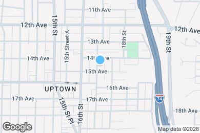 Map image of the property - 1416 17th St