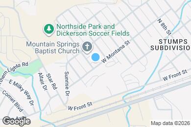 Map image of the property - 1216 W Montana St