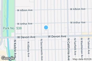 Map image of the property - 6418 N Richmond St
