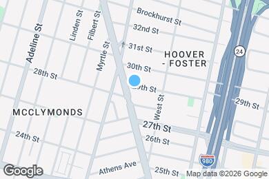 Map image of the property - 873 29th St