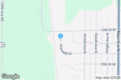 Map image of the property - 1203 Greenhill Dr