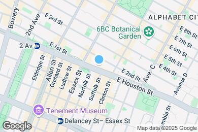 Map image of the property - 250 E Houston St